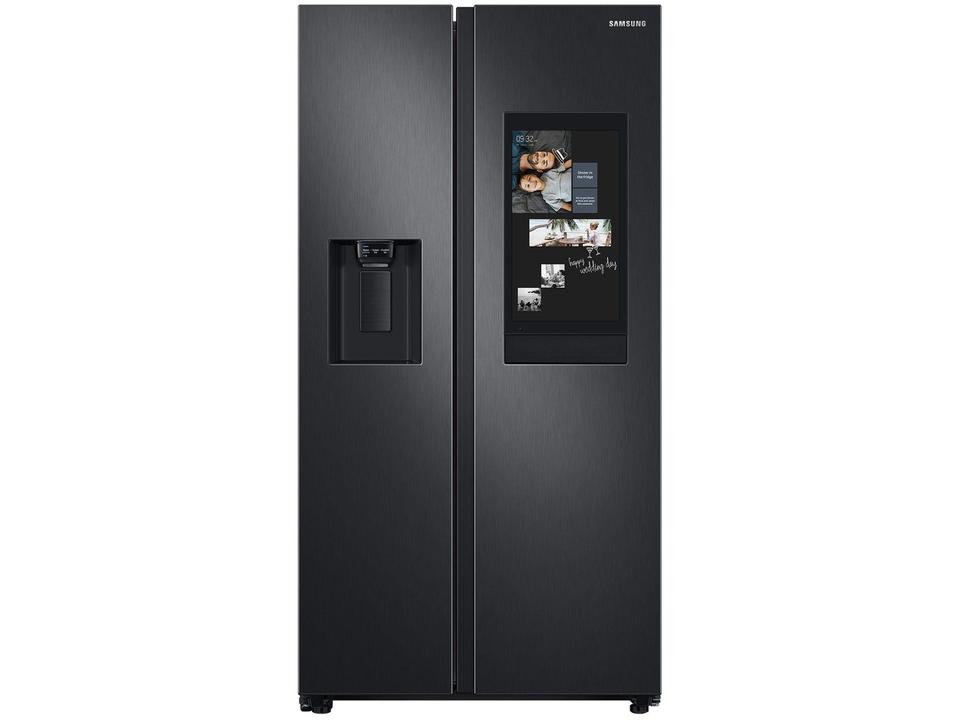 Geladeira/Refrigerador Samsung Smart Side by Side Black Inox 585L Family Hub RS58T5561