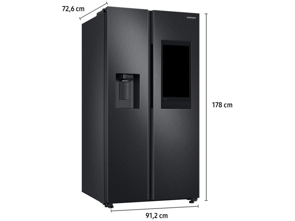 Geladeira/Refrigerador Samsung Smart Side by Side Black Inox 608L Family Hub RS58T5561 - 10