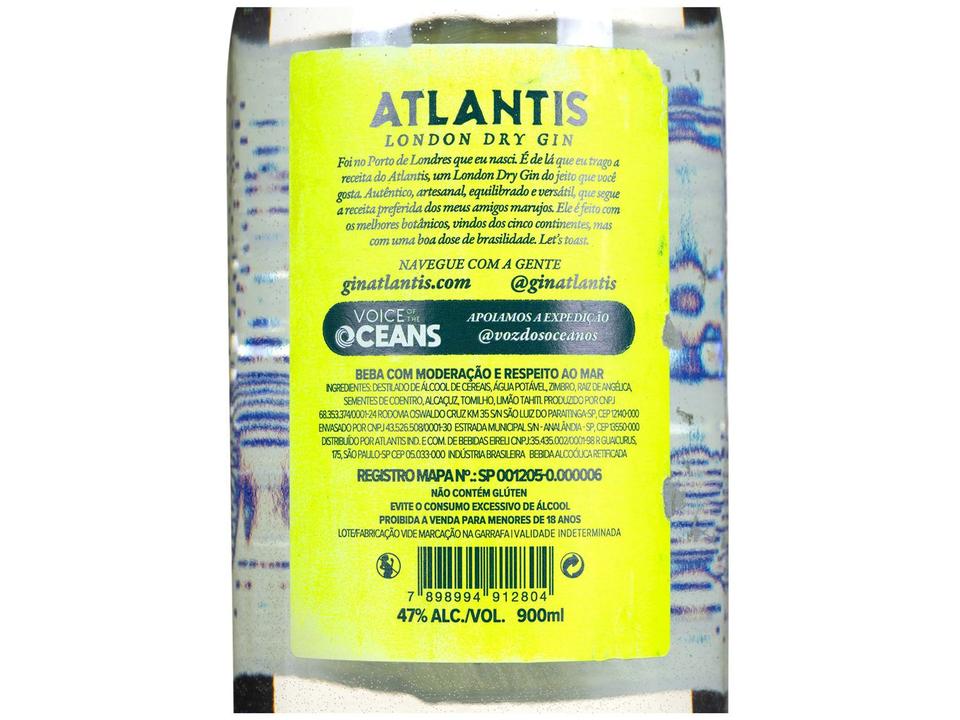 Gin Atlantis London Dry 900ml - 5