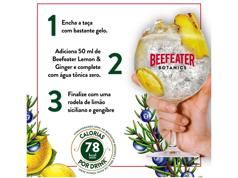 Gin Beefeater Botanics Limão e Gengibre - 5