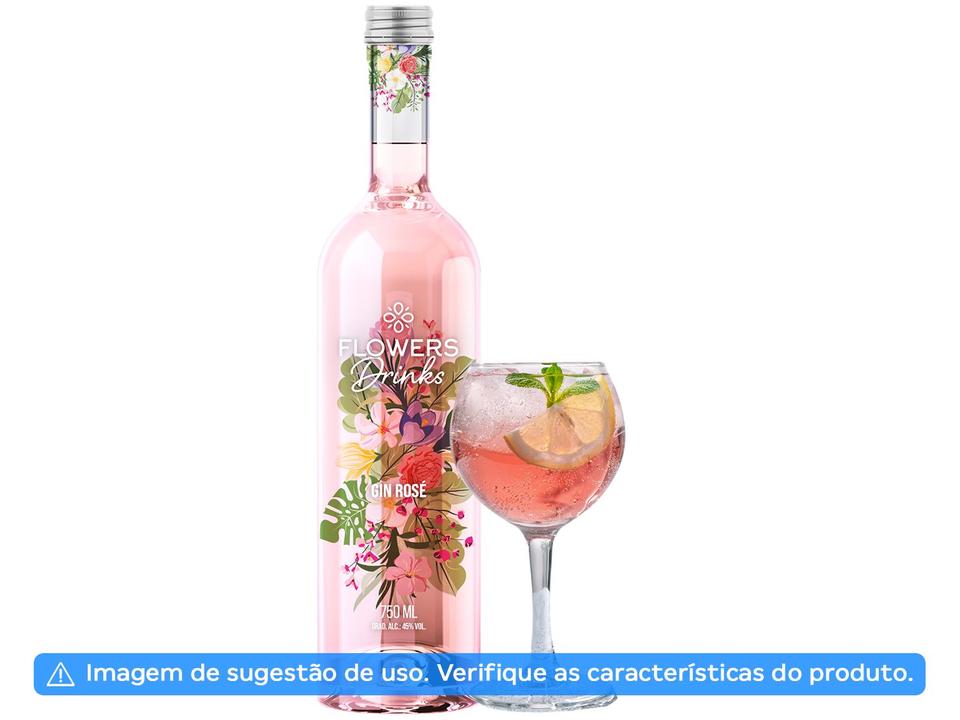 Gin Flowers Drinks Rosé 750ml - 3