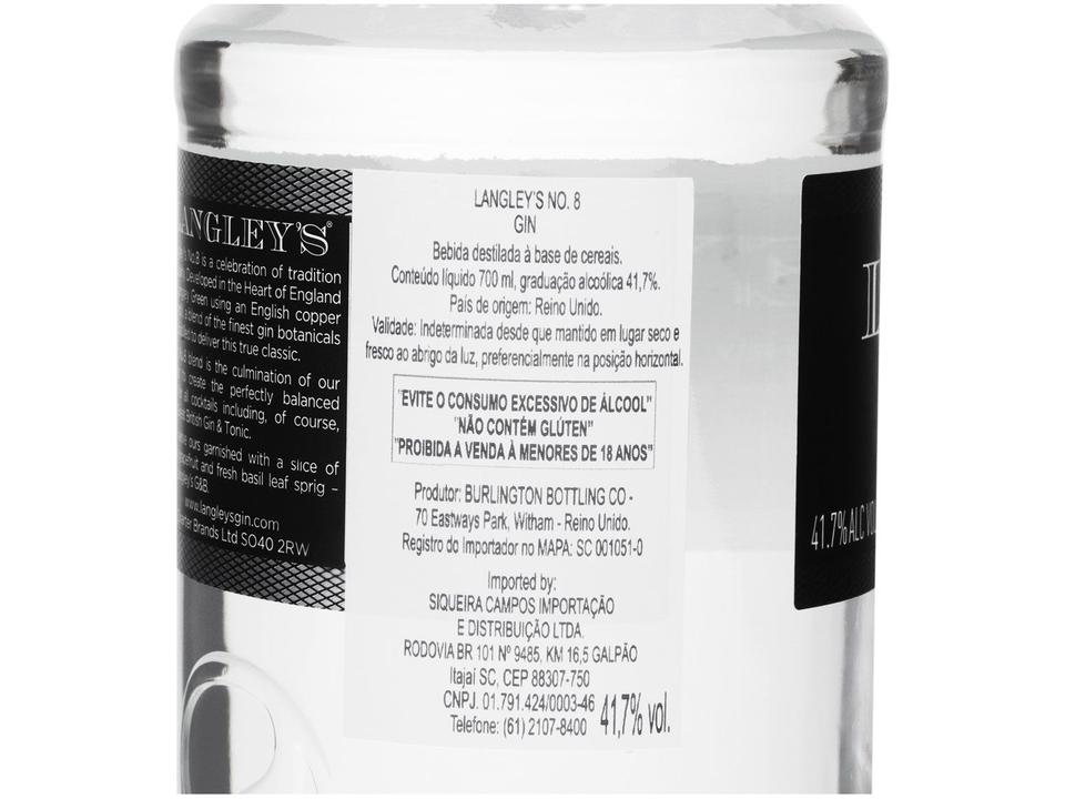 Gin Langleys London Dry Seco Number 8 - 5