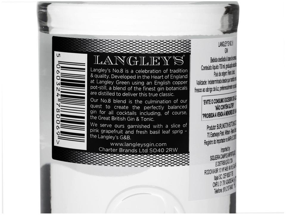 Gin Langleys London Dry Seco Number 8 - 4