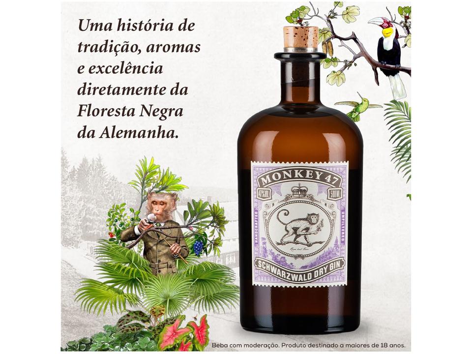 Gin Monkey 47 Dry Alemão 500ml - 3