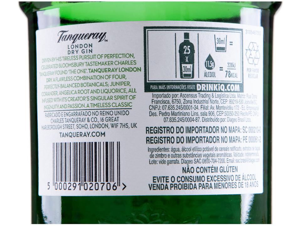 Gin Tanqueray London Dry Clássico e Seco 750ml - 5