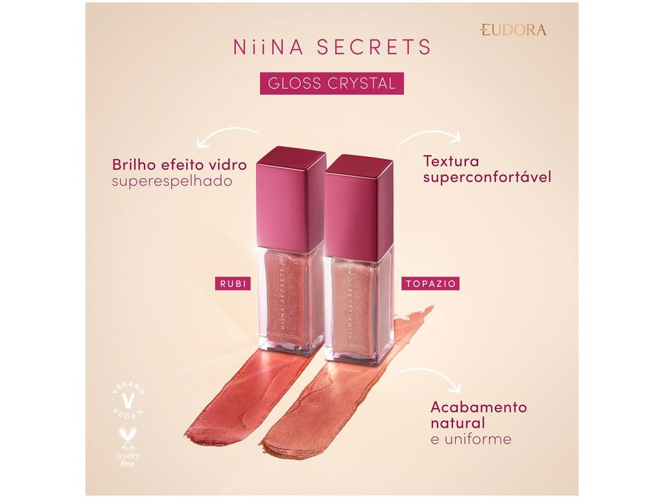 Gloss Labial Eudora Niina Secrets Crystal 7ml - 6