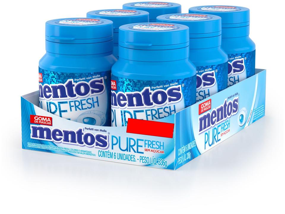 Gomas de Mascar Mentos Pure Fresh Mint Sem Açúcar Sabor de Menta Display 6 Unidades - 4