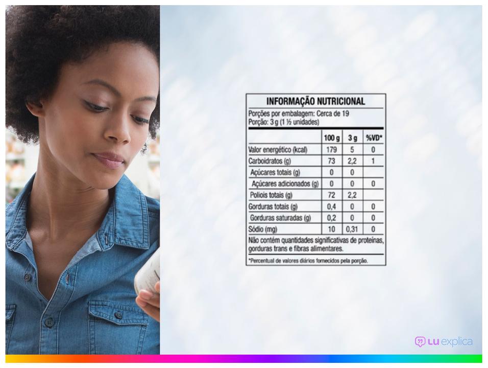 Gomas de Mascar Mentos Pure White Spearmint Sem Açúcar Sabor de Hortelã Display 336g 6 Unidades - 1