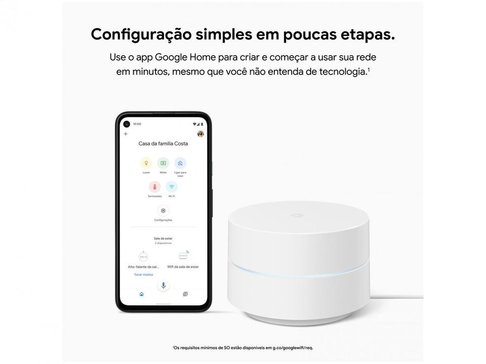 Google Wifi Mesh AC1200 Dual-Band GA02430-BR - 9