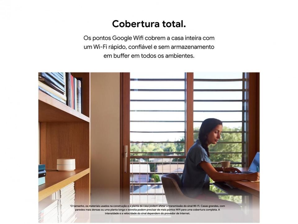 Google Wifi Mesh AC1200 Dual-Band GA02430-BR - 5