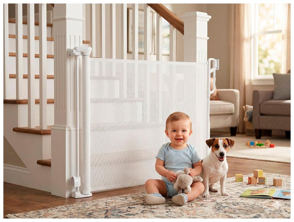 Grade de Proteção ára Cama 9,5x87cm Safety 1st Safe Slide Cinza - 1