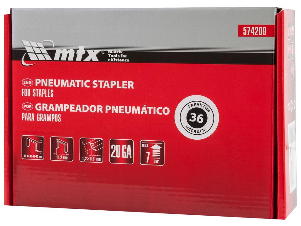 Grampeador Pneumático MTX - 10 a 22mm 574209 - 8