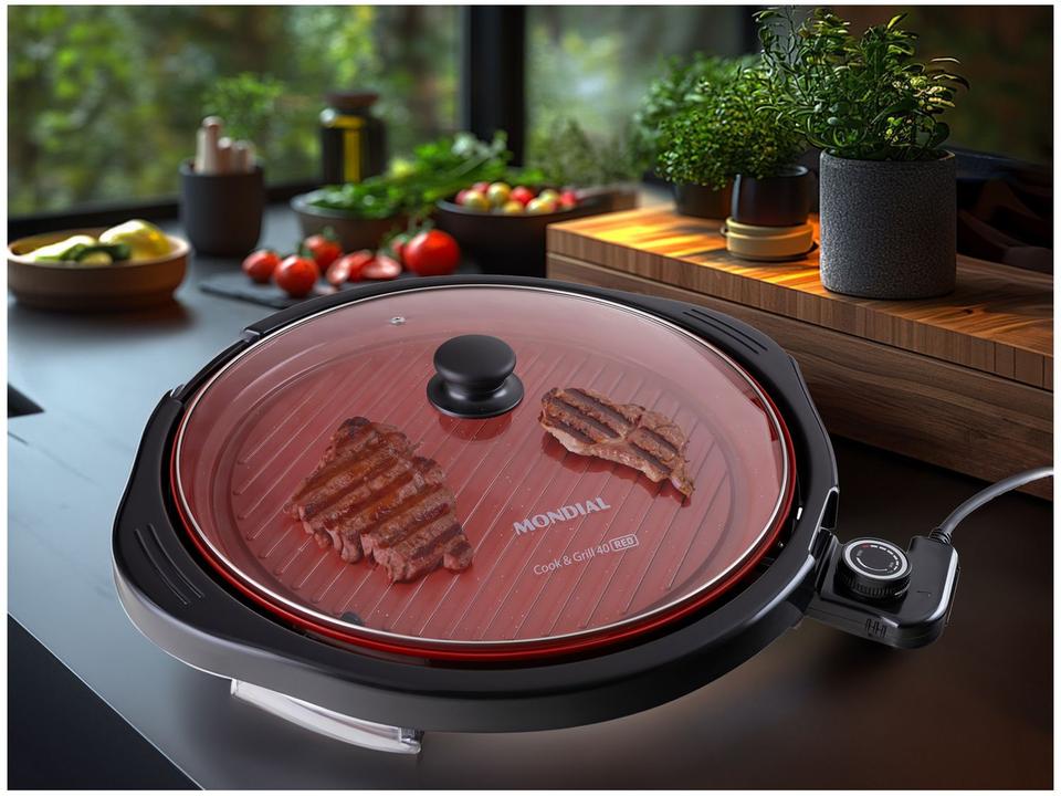 Grill Mondial G-03-RC Redondo 1270W Antiaderente - 6
