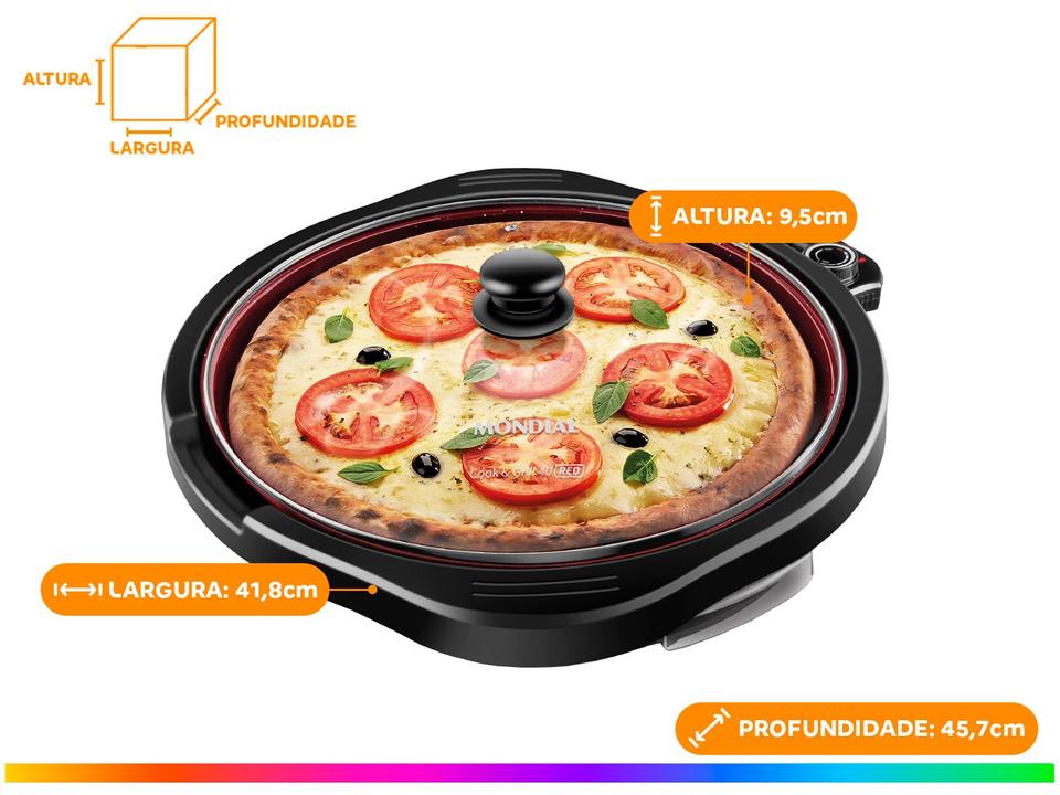 Grill Mondial G-03-RC Redondo 1270W Antiaderente - 18