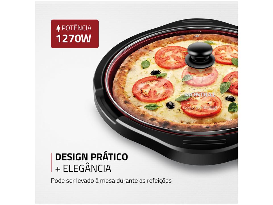 Grill Mondial G-03-RC Redondo 1270W Antiaderente - 3