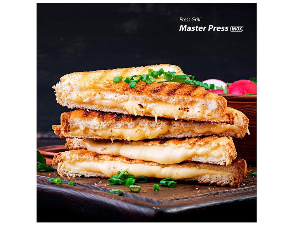 Grill Mondial PG-01 Master Press 2 em 1 Retangular - 9