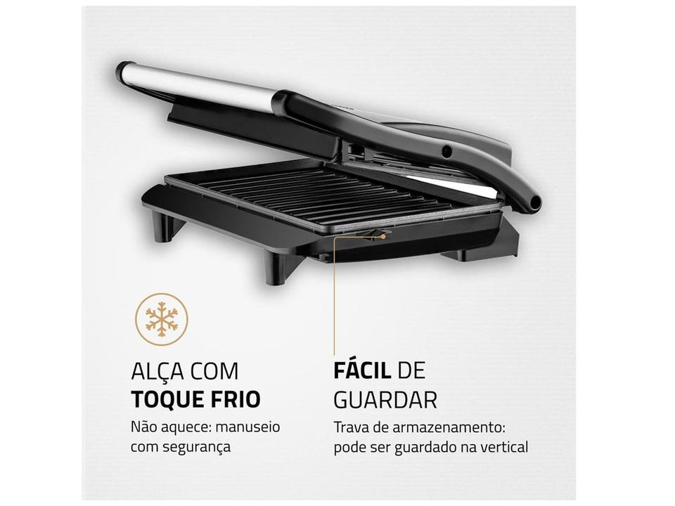 Grill Mondial PG-01 Master Press 2 em 1 Retangular 1000W Antiaderente - 7