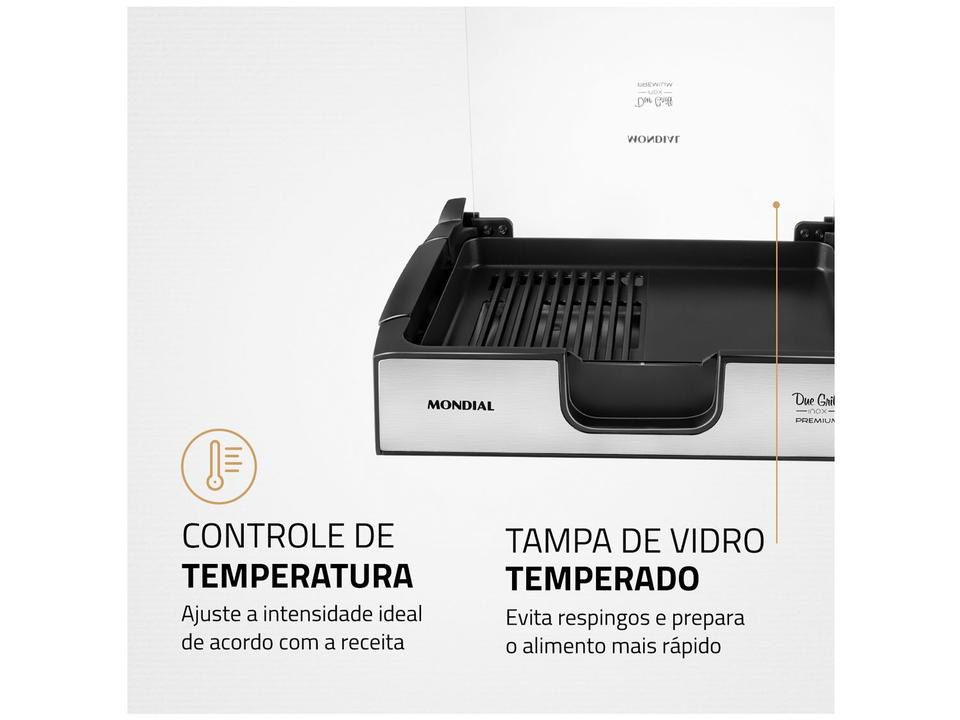 Grill Mondial Premium Due Retangular 1270W - 5