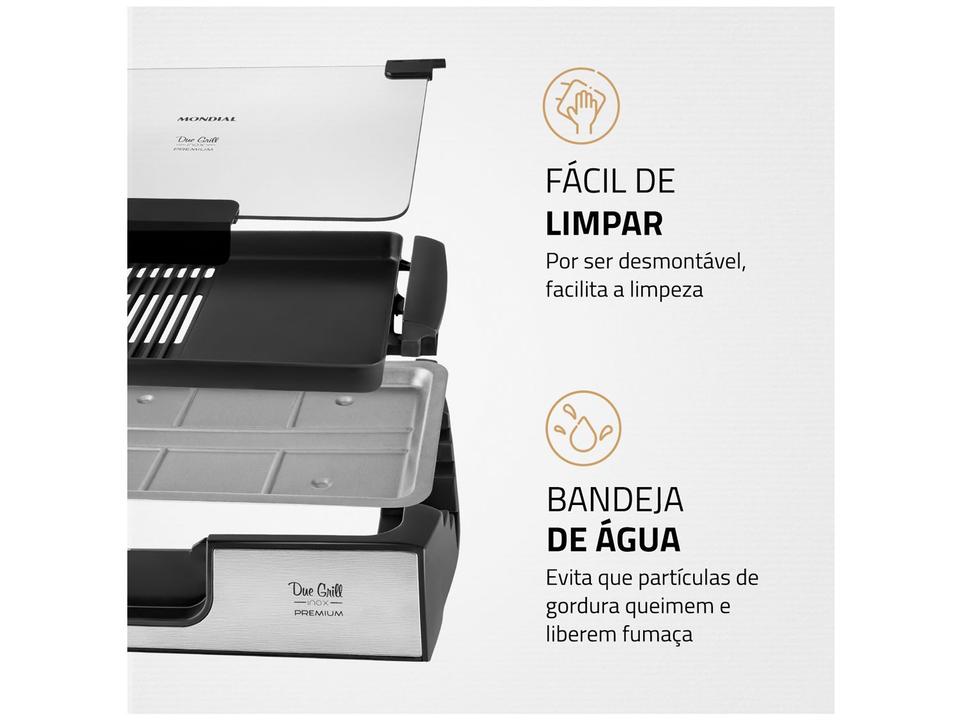 Grill Mondial Premium Due Retangular 1270W - 4