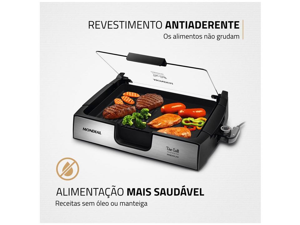 Grill Mondial Premium Due Retangular 1270W - 2