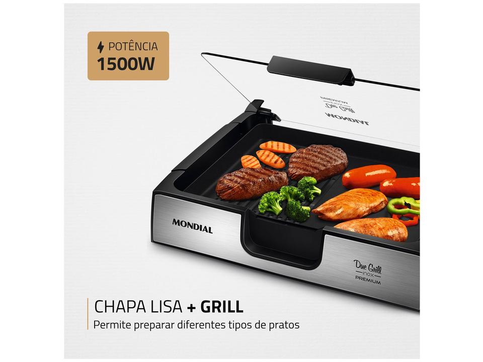 Grill Mondial Premium Due Retangular 1270W - 1