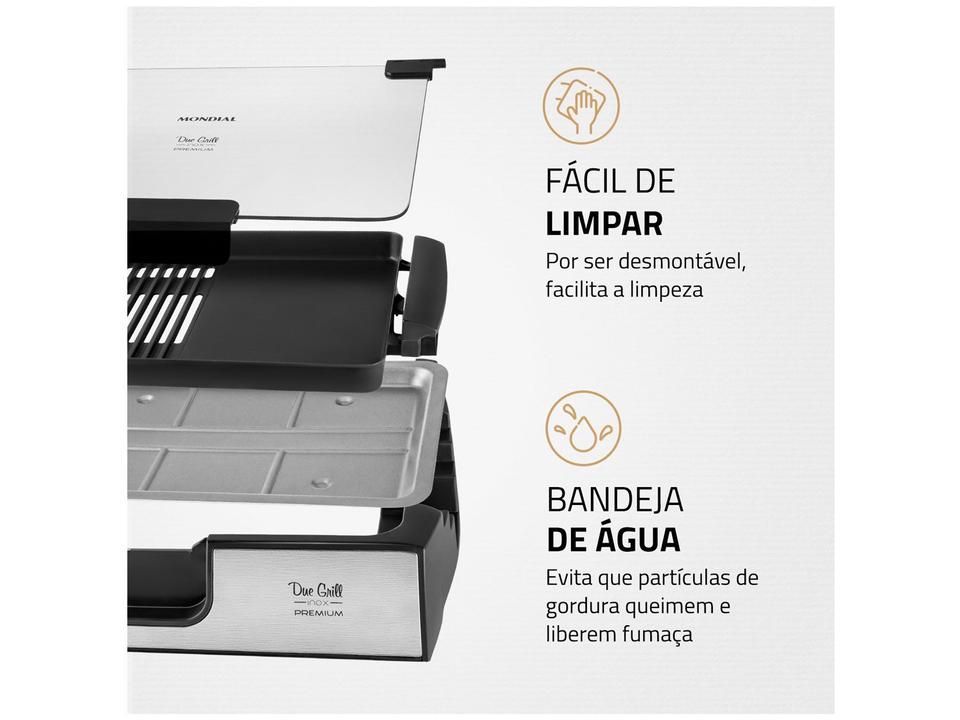 Grill Mondial Premium Due Retangular 1270W - 4
