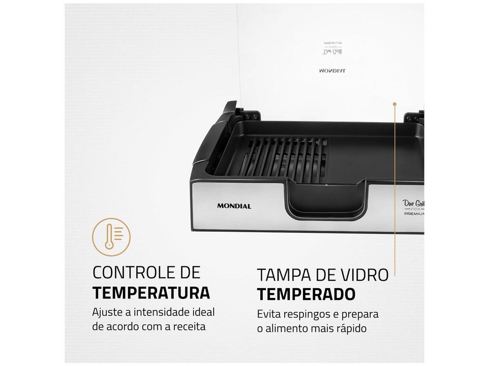 Grill Mondial Premium Due Retangular 1270W - 5