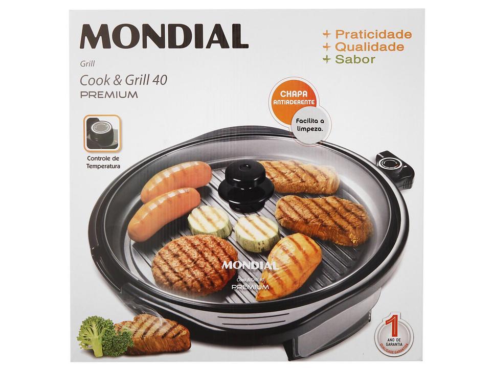 Grill Mondial Premium G 03 2 em 1 Redondo 1200W - 18