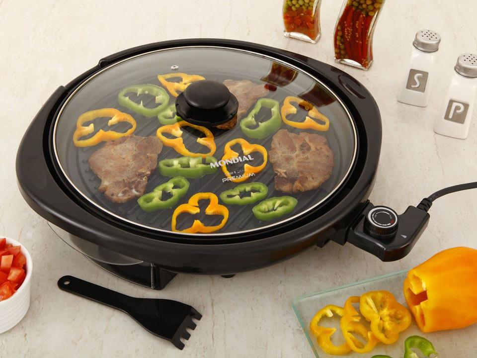 Grill Mondial Premium G 03 2 em 1 Redondo 1200W - 1