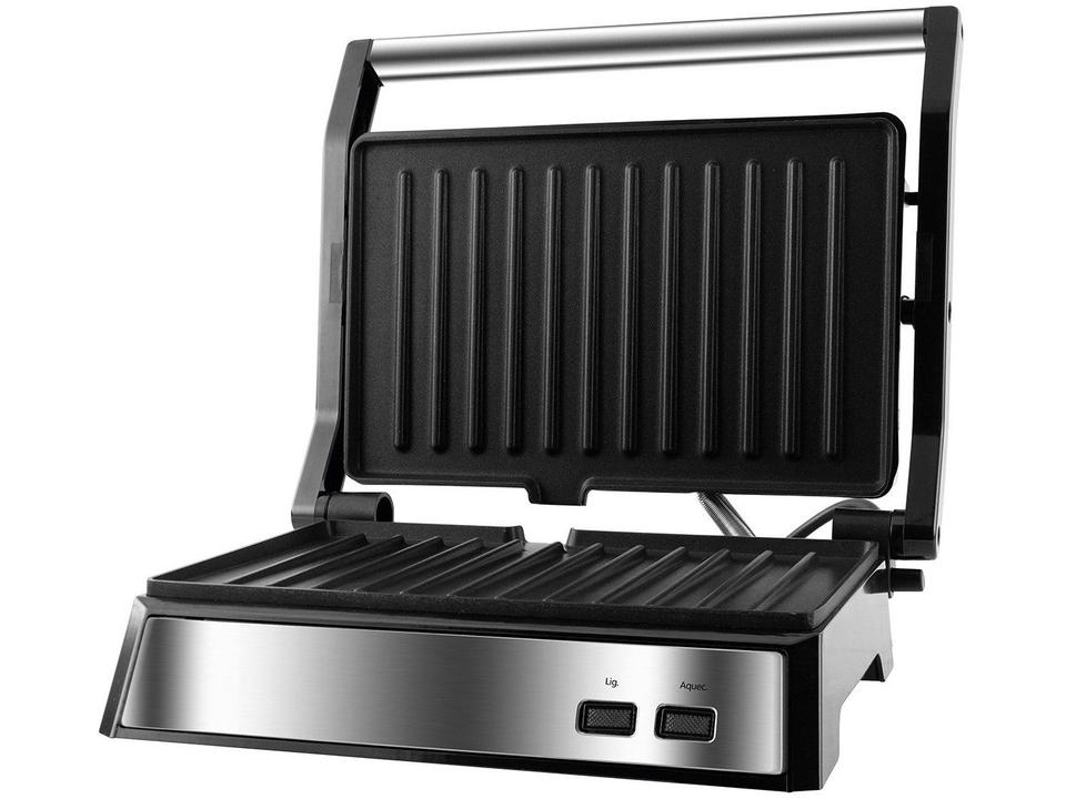 Grill Philco PGR21PI Maxx Clean 2 em 1 Retangular 1000W Antiaderente com Coletor de Gordura - 10