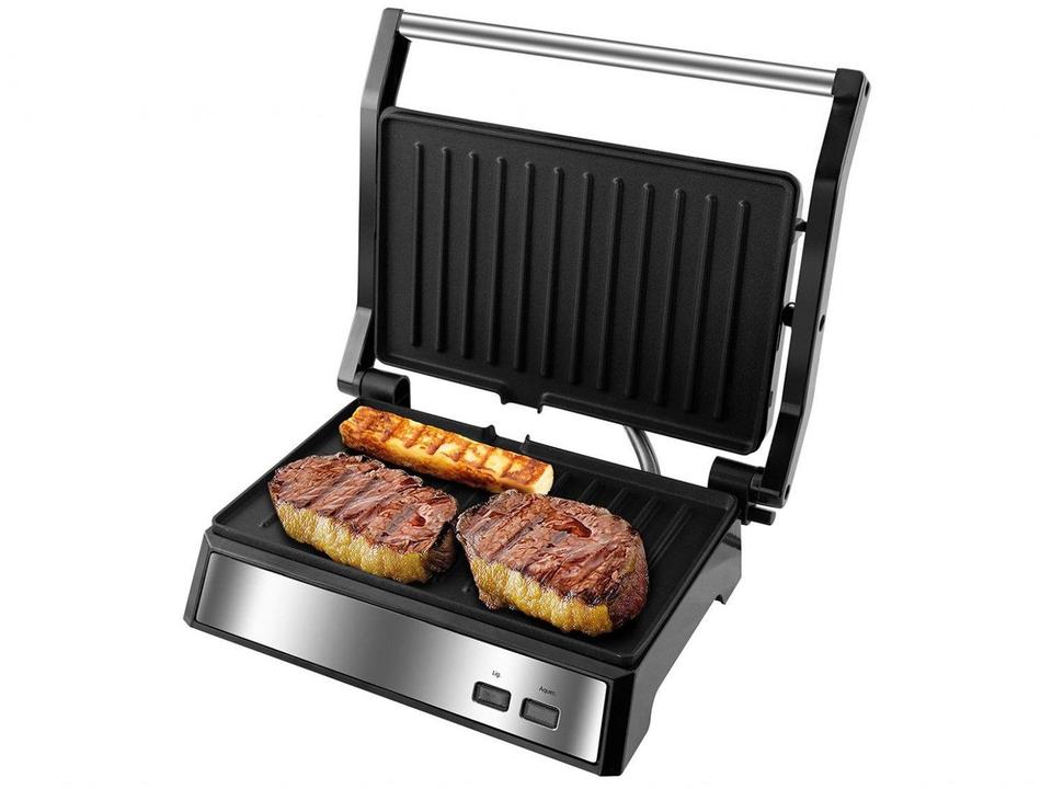 Grill Philco PGR21PI Maxx Clean 2 em 1 Retangular 1000W Antiaderente com Coletor de Gordura - 7