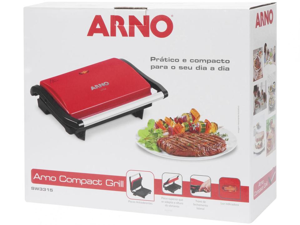 Grill/Sanduicheira Arno Uno Retangular - 760W - 110 V - 8