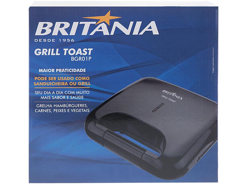 Grill/Sanduicheira Britânia Toast BGR01P 750W - 8