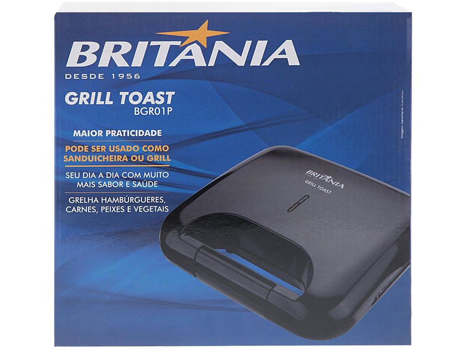 Grill/Sanduicheira Britânia Toast BGR01P - 8