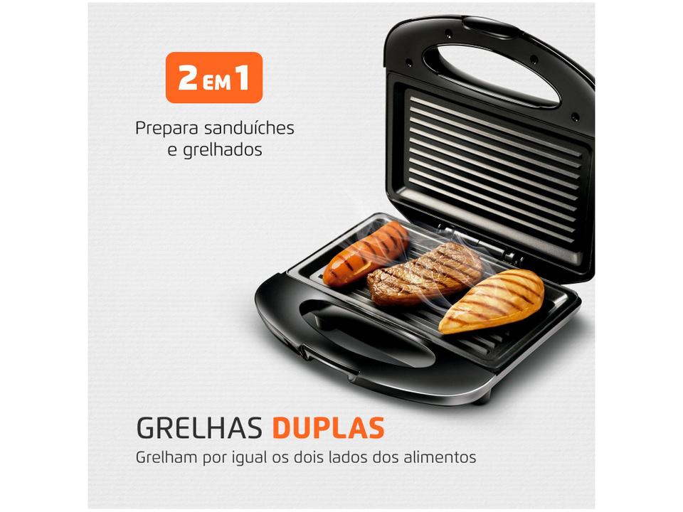 Grill/Sanduicheira Mondial Premium S-07 Retangular 850W - 2
