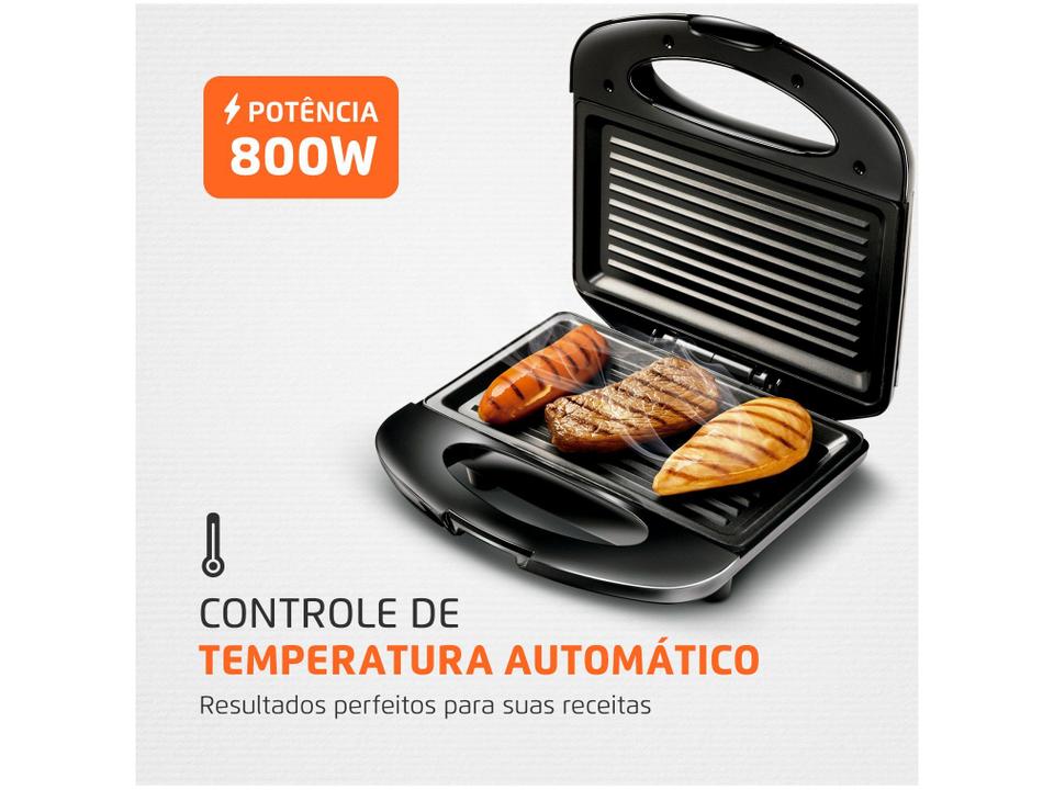 Grill/Sanduicheira Mondial Premium S-07 Retangular 850W - 5