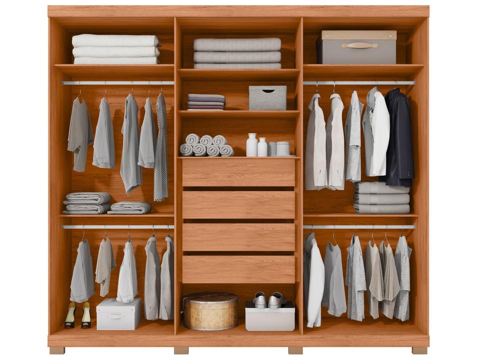 Guarda-roupa 4 Gavetas 6 Portas Caemmun Phoenix - 3