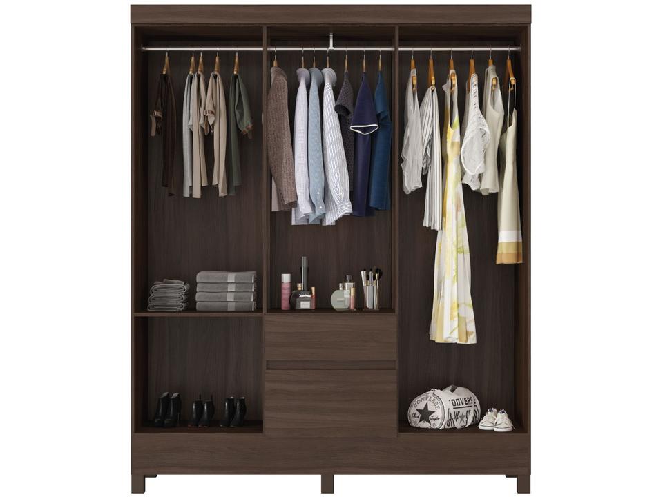 Guarda-roupa Casal 2 Gavetas 6 Portas Demóbile Flash II - 7