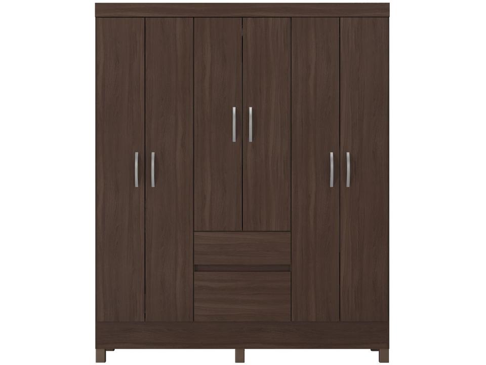 Guarda-roupa Casal 2 Gavetas 6 Portas Demóbile Flash II - 8