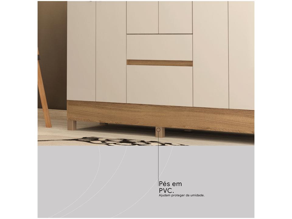 Guarda-roupa Casal 2 Gavetas 6 Portas Demóbile Flash II - 5