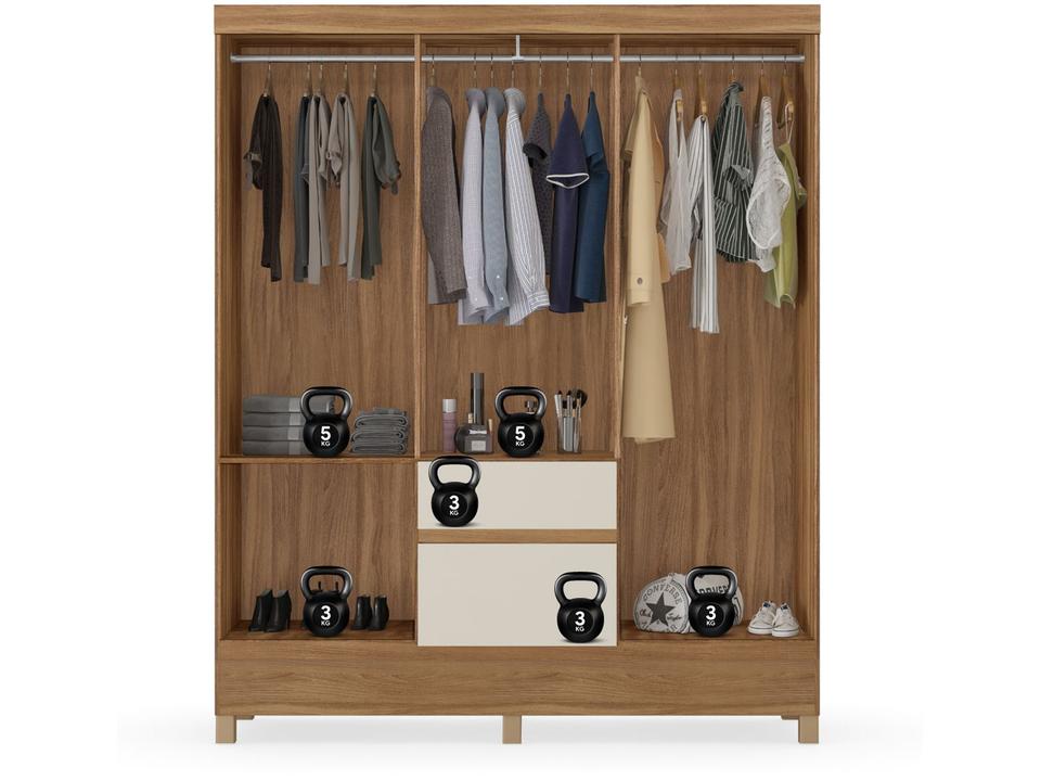 Guarda-roupa Casal 2 Gavetas 6 Portas Demóbile Flash II - 8