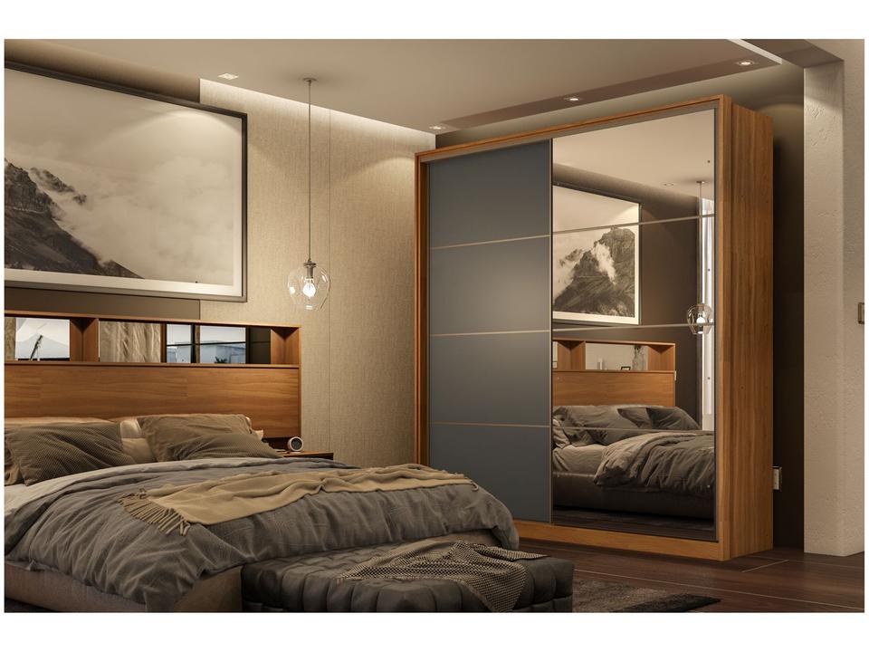 Guarda-roupa Casal 2 Portas de Correr 3 Gavetas - 3