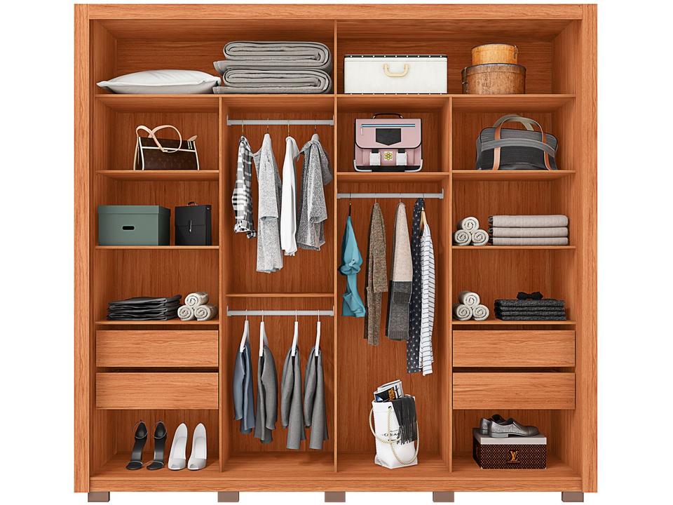 Guarda-roupa Casal 4 Gavetas 2 Portas Caemmun Romanus - 3