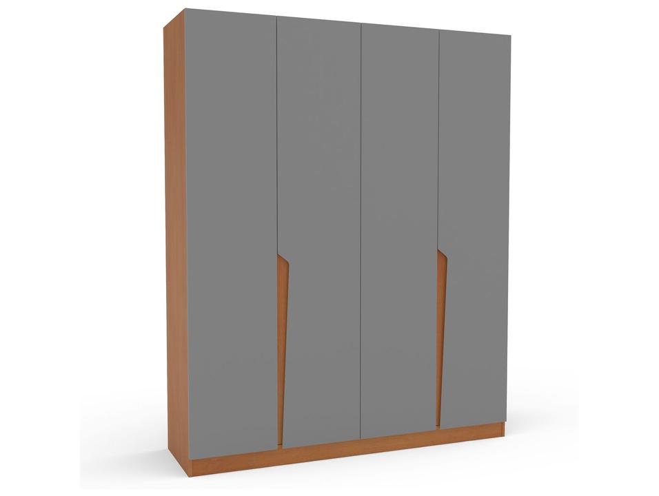 Guarda-roupa Casal 4 Gavetas 4 Portas Politorno Porto - 6