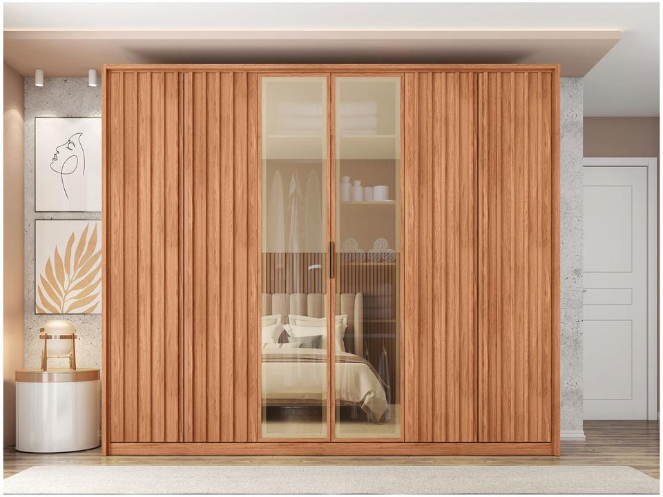 Guarda-roupa Casal 4 Gavetas 6 Portas Caemmun Centurium - 5