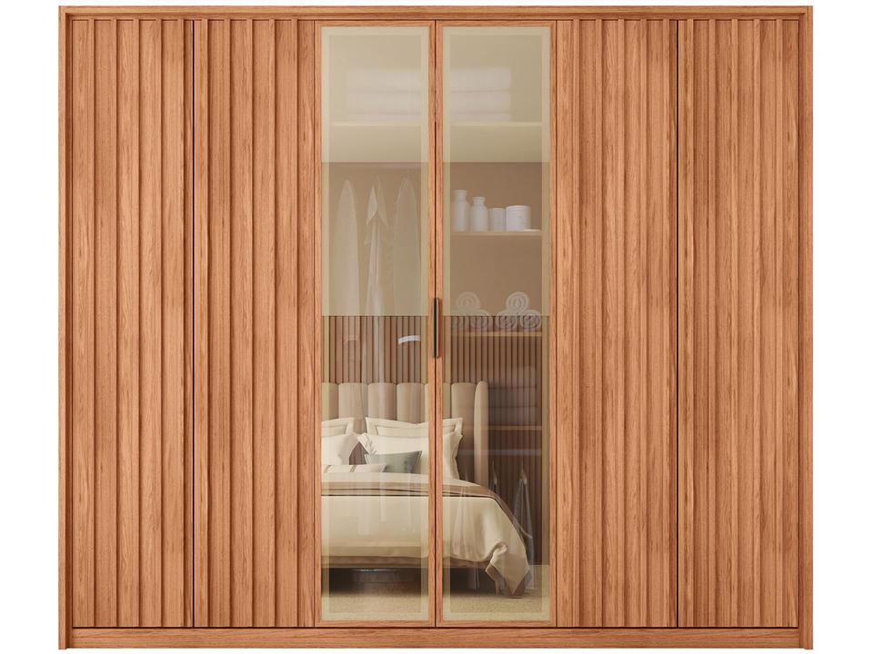 Guarda-roupa Casal 4 Gavetas 6 Portas Caemmun Centurium - 6