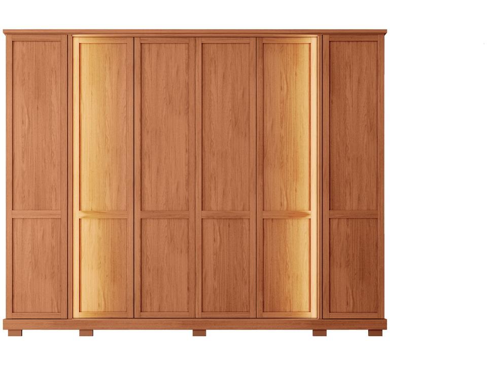 Guarda-roupa Casal 4 Gavetas 6 Portas Caemmun Impression - 8