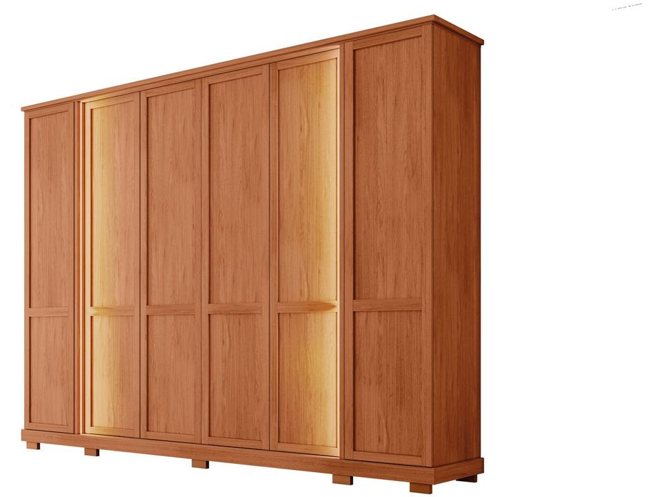 Guarda-roupa Casal 4 Gavetas 6 Portas Caemmun Impression - 7