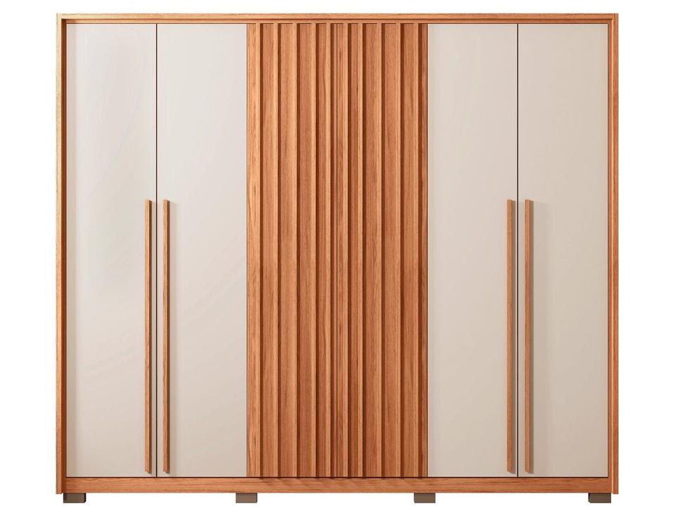 Guarda-roupa Casal 4 Gavetas 6 Portas Caemmun New Comodus - 6