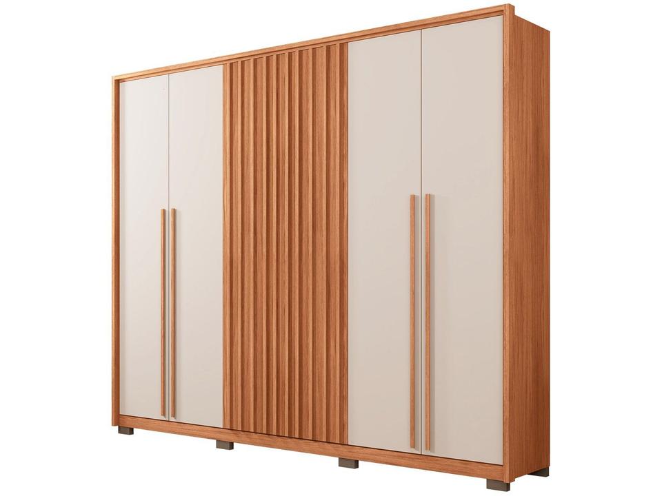 Guarda-roupa Casal 4 Gavetas 6 Portas Caemmun New Comodus - 5